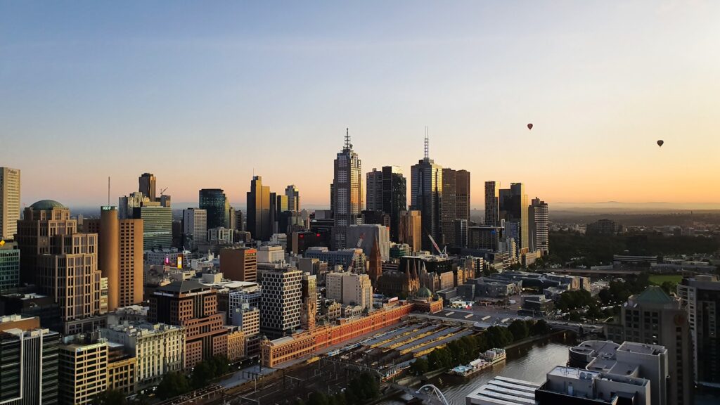 The Melbourne city skyline during daytime